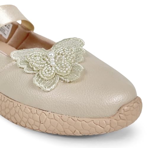 Image of KazarMax Kids Girls Floral Ballet Flat Ballerina
