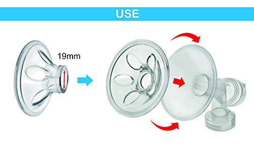 Insertos Maymom 19 mm para extractores Medela Harmony miniatura 5