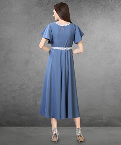 Image of QIQI Women's Crepe A-Line Maxi Casual Dress