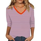 T-shirt femme d'été avec col V et manches courtes pour une élégance décontractée, idéal pour les occasions quotidiennes et les loisirs