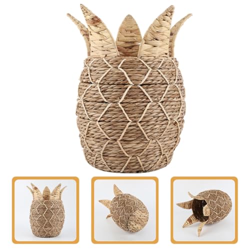 Panier tressé d'ananas organisateur de bureau rustique pour trier vos crayons - 7