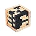 ELKeyko Creative Cube en Bois 3D Puzzle Ming Luban imbriqué des Jouets éducatifs pour Enfants Enfants Cerveau Teaser Team Team Cadeau (Color : 54T)
