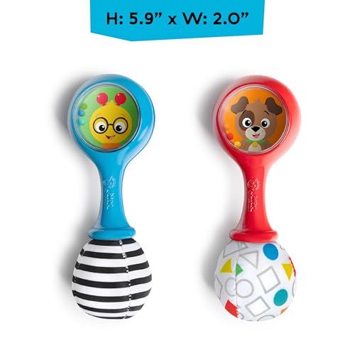 Image of Baby Einstein Shake & Groove Toy Maracas Instrument Toy, for Ages 3+ Months and Up (Pack of 6)