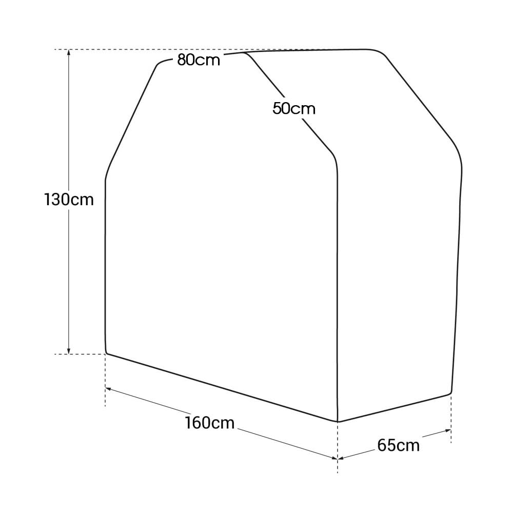 Cook'in Garden - Funda de protección para Barbacoa Americana de 3 quemadores Universal, 43 × 34 × 2 cm, Impermeable y Repelente al Agua, Resistente a los UV, Compatible con Todas Las Marcas