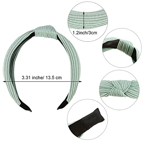 3 Pack Headbands for Women and Girls Flower Printed Knotted Plastic Head Band Fashion Boho Wide Hairbands Non Slip Hair Accessories 1804 - Image 3