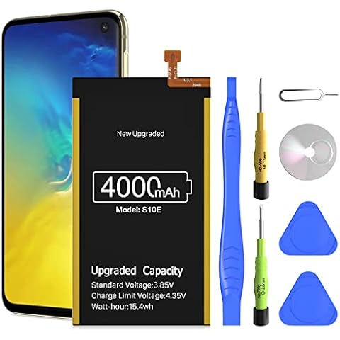 [4000mAh] Galaxy S10E Battery, New Upgrade High Capacity 0 Cycle Durable Battery Replacement for Samsung SM-G9708,EB-BG970ABU with Complete Repair Tool Kit and Instructions Cover