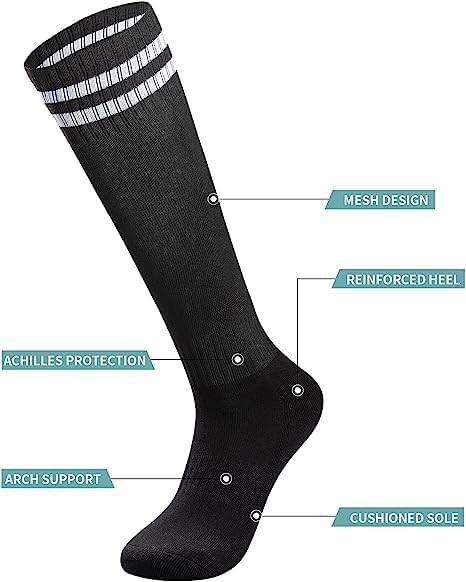 Miniatura 3 de NADUSEP Espinilleras de fútbol, 2 pares de espinilleras de fútbol superligeras y transpirables, equipo de protección para niños y niñas, equipo de