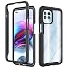 Produktbild JIAFEI Schutzhülle für Motorola Moto G100, transparent, stoßfest, Hartschale, PC + TPU, Silikon, Bumper Case, Full Body Schutz, Schutzhülle für Motorola Moto G100, Schwarz