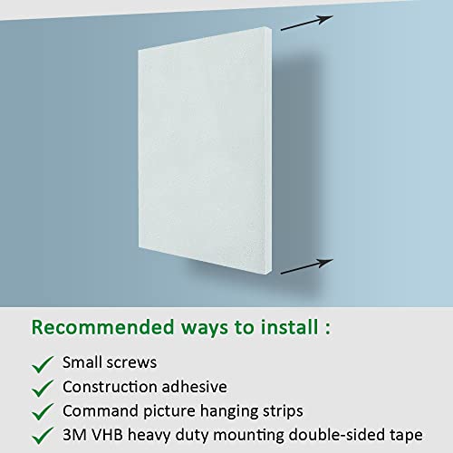 Troystudio Acoustic Panel - 16 X 12 X 0.5 Inches 6 Pack Dense Thick Soundproofing And Sound Absorbing Panel, Wall And Ceiling Acoustical Treatment Felt Tiles For Recording Studio, Home #TOP5
