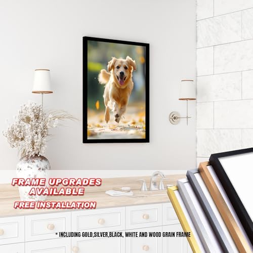 Custom Framed Canvas Prints With Your Photos - Personalized Picture To Canvas Wall Art (5"W x 7"H)- Floating Frames Available - 4