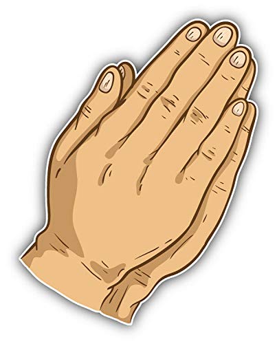 Praying Hand Position Religion Art Decor Sticker for Scrapbooking, Calendars, Arts, Kids DIY Crafts, Album, Bullet Journals 50 Pack
