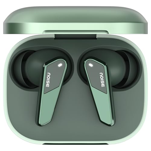 Image of Noise Buds N1 Pro Truly Wireless Earbuds with Metallic Finish, ANC(Upto 30Db), 60H of Playtime, Dual Pairing, Instacharge(10 Min=200 Min), BT V5.3(Chrome Green)