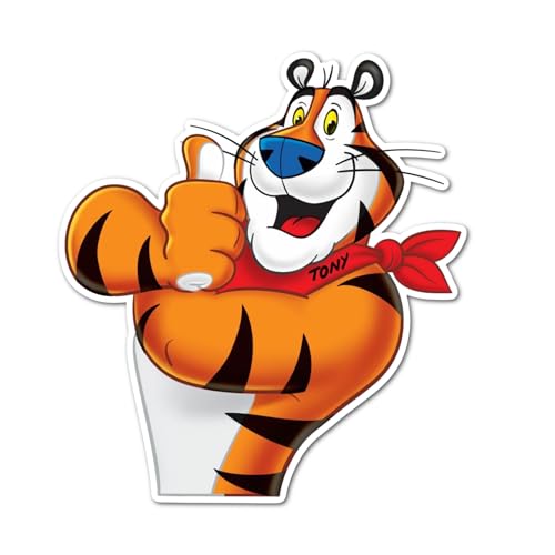 3' tony tiger Laminated Laptop Sticker classic retro nostalgic gift perfect for tablet pc tumbler phone mug kindle and more