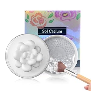 Makeup Brushes Cleaner foundation Soap, solid petal-shaped makeup brush cleansing soap, Rose fragrance,effectively removes cosmetics residue and is also suitable for other brushes