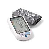 Medline Elite Automatic Digital Blood Pressure Monitor with Large Display Screen, Universal Upper Arm Cuff (fits arms 22-42 cm), Batteries and Carrying Case Included, MDS3001