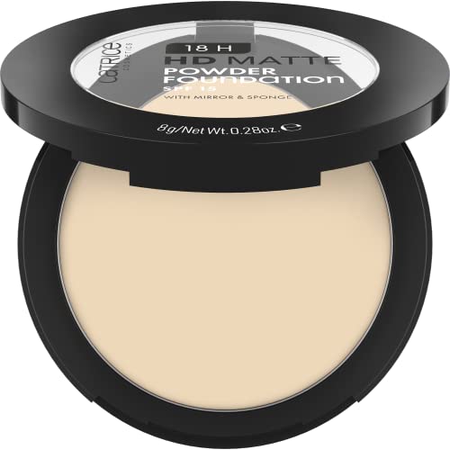 Catrice Cosmetics 18H Hd Matte Fondotinta in Polvere, Lunga Durata, Opacizzante, Coprenza, Opaca, 8 g