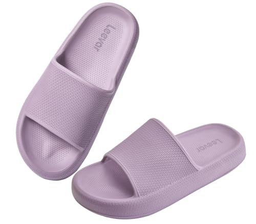 Image of Leevar Cloud Slides for Women and Men - Soft, Comfy, Relax Cloud Slippers, Thick Sole, Non-slip Slides for Men, Easy to Clean, Shower, Swimming, Beach, Indoor and Outdoor Slides for Men