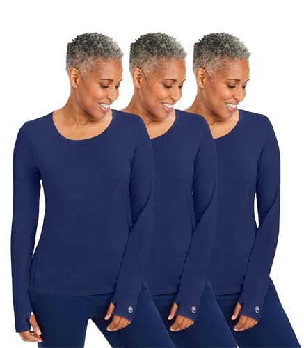 Healing Hands Mackenzie Women's Underscrub, Long Sleeve Tee with Thumbholes,