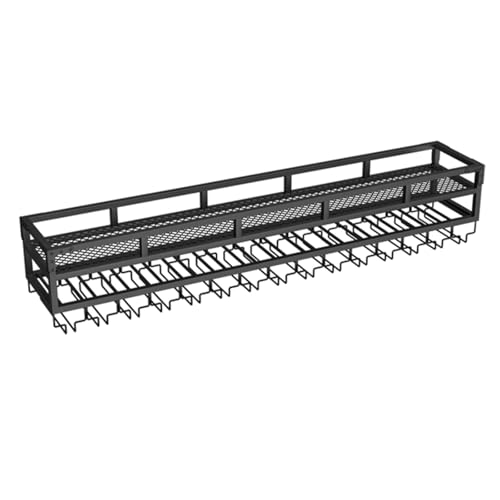 Soporte de Pared para Botellas de Vino Metal 150x25x27cm