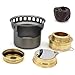 Titanium Alcohol Stove Spirit Burner Outdoor Wood Stove with Stands Brackets Camping Multi-Fuels Ultralight Backpacking (Furnace only) SPORTING_GOODS..