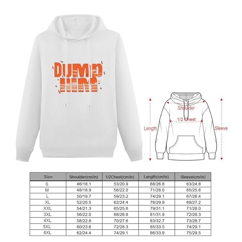 Dump Him Unisex Casual Hoodies Long Sleeve Lightweight Pullover Tops Loose Sweatshirt with Pocket2