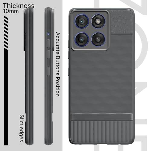 Image of Shockproof Case for Motorola Edge 60 Stylus 5G | Full Camera Protection | TPU Flexible Back Cover for Motorola Edge 60 Stylus 5G (Graphite Grey)