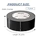 AMOGATO Heavy Duty Waterproof Duct Tape for Industrial & Outdoor Use - 3 Rolls x1.88 x30 Yards, Tear-Resistant, Professional Grade Black Duct Tape