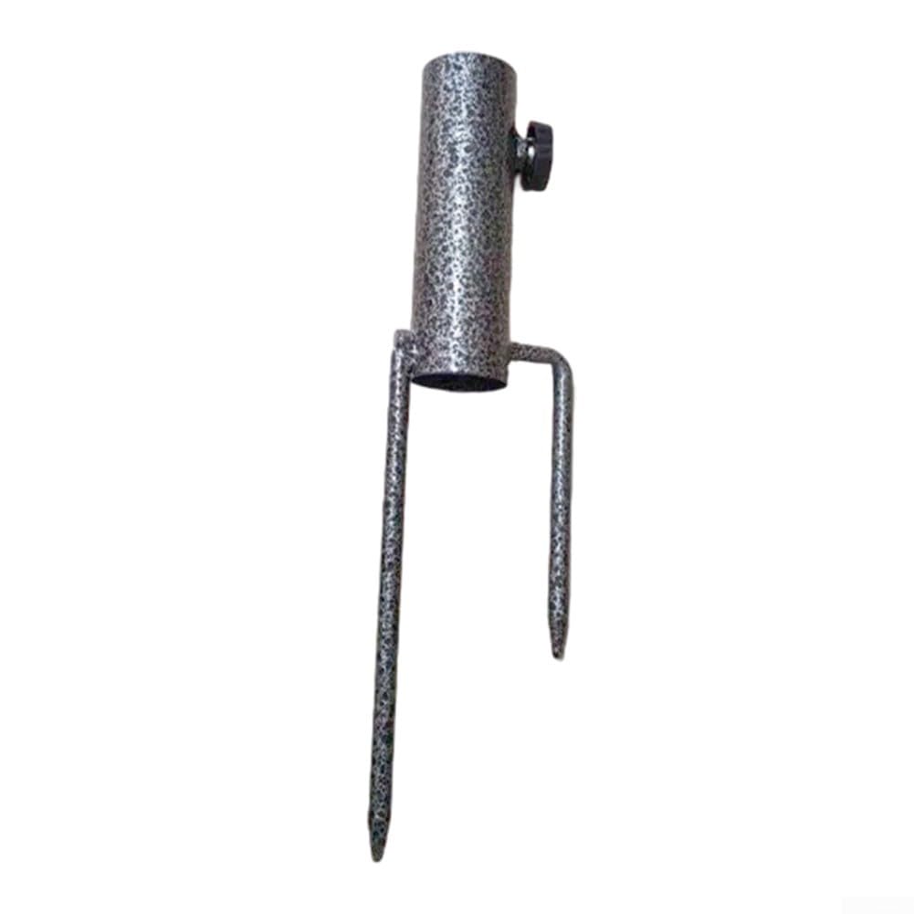 Portable Metal Umbrella Stand with Adjustable Fit for Umbrellas For Flags and Fishing Rods Designed for Outdoor Stability on Various Ground Types (1)