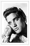 Elvis Presley Signed 12x8 Inch Photo Print Pre Printed Signature Love Me Tender Autograph Gift