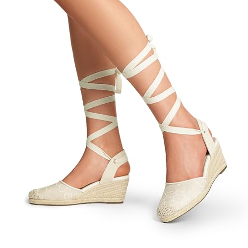 Image of DREAM PAIRS Espadrille Platform Wedge Sandals