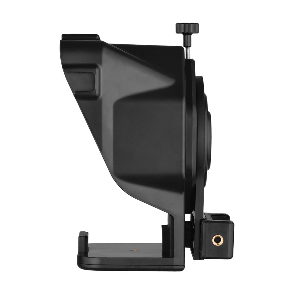 Tragbarer Smartphone Teleprompter Prompter mit Telefonhalter Adapter Fernbedienung für Videoaufnahmen Live Streaming Interview Präsentation Bühnensprache