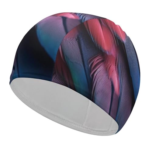 Gorro de natación para Mujer y Hombre, elástico, con alas de Loro, para Cabello Largo y Corto.