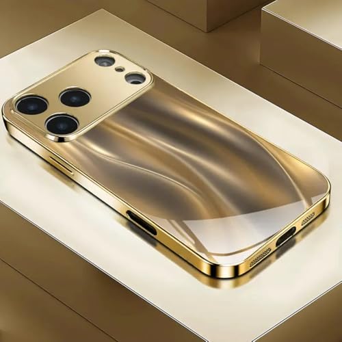 Image of MILLION CASES Celion Wave Prisma Case for iPhone 17 Pro, iPhone 17 Pro Back Cover Case(2025) - TPU | Gold