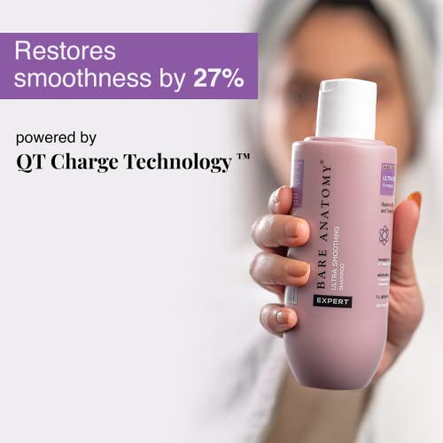 Bare Anatomy Ultra Smoothing Shampoo for Dry and Frizzy Hair | Restores Smoothing & Texture by 27% | Powered By Carbohydrate Complex & Niacinamide | SLS & Paraben Free | Vegan | For Men & Women | 250ml - Image 3