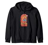 Retro Vintage Texas San Antonio Sehenswürdigkeiten Cowboystiefel Kapuzenjacke