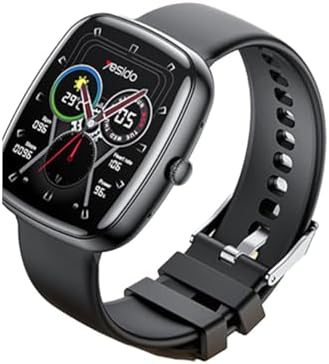 Yesido IO22 1.83 inç IP67 Su Geçirmez Konuşma ve Sağlık Takip Özellikli Akıllı Saat - Siyah - Görsel 2