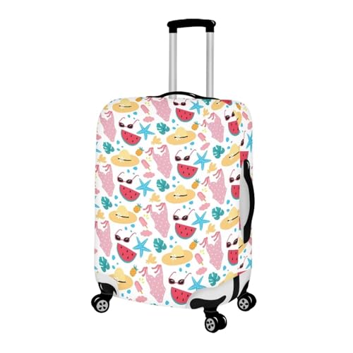 Starfish Watermelon Print Suitcase Covers for Women,Large Luggage Protector,Luggage Cover,Aesthetic Suitcase Cover Protector,Luggage Carrying Cover for Girls,Gift for Women Girls2