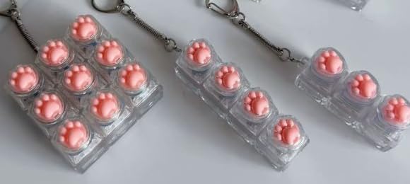 3 Pack Keyboard Fidget Toy, Cute Cat Paw Fidget Clicker Toys (White)