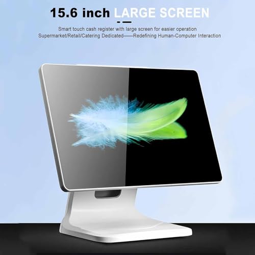 Image of Touchscreen Cash Register, All-in-One Smart Cash Register, 15.6-inch +13.3-inch Dual Touch Screen, for Retail, Restaurant, Store POS Systems for Small Business