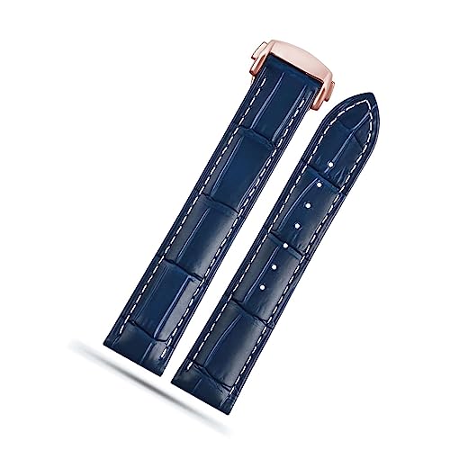 Bracelet montre Omega Speedmaster 22mm en cuir véritable et boucle déployante robuste