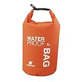 Weiche und flexible Rip-Stop-Gewebe mit wasserdichte Roll-Top-Verschluss für maximale Kompression