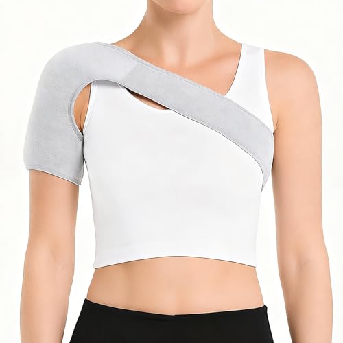 Shoulder Support Brace for Women Men – Elastic Rotator Cuff Compression Sleeve – Breathable Shoulder Pain Relief Strap for Injury Prevention – Universal Left Right Arm Stabilizer for Sports Recovery