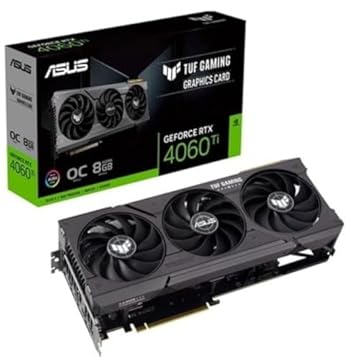 Placa de Vídeo RTX 4060 Ti OC Edition TUF Gaming NVIDIA GeForce, 8 GB GDDR6, ARGB, DLSS - TUF-RTX4060TI-O8G-GAMING,