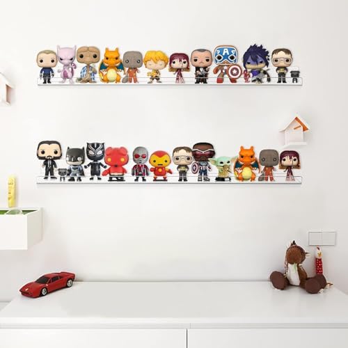 Famyards AFS-LL9097-2 36 Inch Clear Acrylic Floating Shelves Wall thumb #1