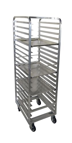 Channel 401A Bun Pan Rack, Standard Heavy-Duty Series, All-Welded Aluminum, End Load, 3
