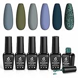 Beetles Gel Nail Polish, 15ML Glitter Nude Pink Shimmery Pale Mermaid Pearl Soak Off UV LED Nail Lamp Translucent Nail Art Gift for Women Girls 0.5Oz