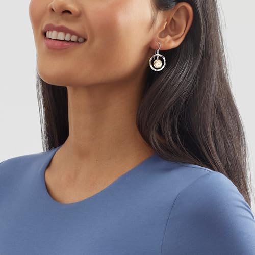 Silpada 'Marbella' Two-Tone Disc Drop Earrings in Sterling Silver and Gold-Plating4
