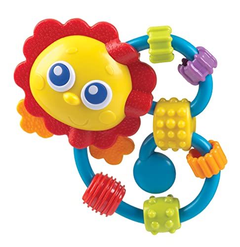 Preisvergleich Produktbild Playgro Curly Critter Rassel - Babyrasselball - Rasselball - Kinderrasselball - Rasselball - Motorik - Babyspielzeug - Babymotorik - farbig