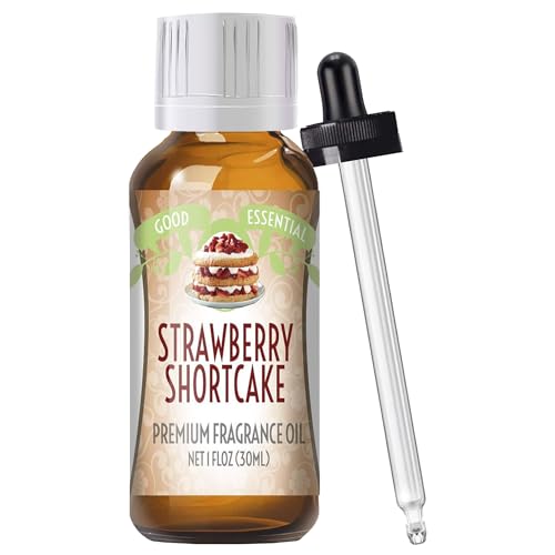 Image of Good Essential Professional Strawberry Shortcake Fragrance Oil 30ml for Diffuser, Candle Making Supplies, Soaps, Lotions, Perfume 1 fl Oz