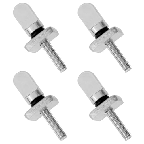 AYLIFU Paddle Board Fin Screw Paddle Board Fin Replacement Surfing Accessories Silver 35mm/1.37inch for Men's and Women's Surfboard Long-Board Surfboard 4PCS
